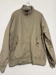 90s ランズエンド G9型ハリントンジャケット 超美品ベージュ M無地