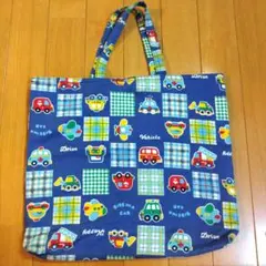 絵本バッグ⭐️入園入学準備　乗り物　男の子　ハンドメイド