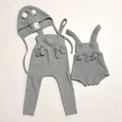 【美品】peekaboo ピーカブー リブレギンス ボンネットセット 韓国子供服のサムネイル