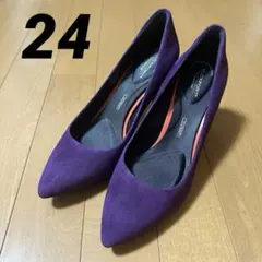 新品 ロックポート パンプストータルモーション 紫 ハイヒール ピンヒール 24