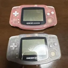 ゲームボーイアドバンス　ピンク　クリア　ジャンク品　2点セット