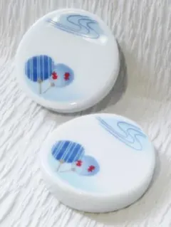 箸置き　「金魚のうちわ」　２個セット