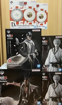 BLEACH 一番くじ 黒崎一護(内なる虚）×2 更木剣八 朽木白哉フィギュア他