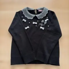 メゾピアノ　ニット　セーター　襟付き