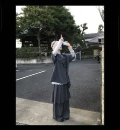 AAKE プリーツスカートワイドパンツ