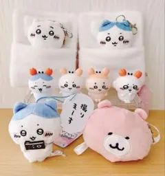 ちいかわ　おふとんリールパスケース&フィギュア、マスコットミラー　セット