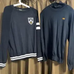 PEARLY GATES ネイビーセーター タートルネックセット