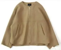 23区今季　ウールライトリバー ノーカラー ショートコート