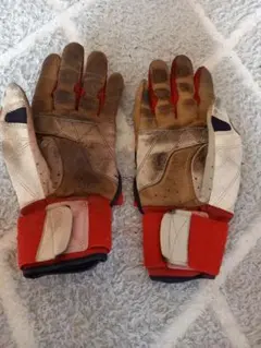 marucci バッティング用手袋 赤/白/青　Lサイズ(26㎝位)