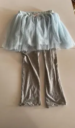 レギンス付きチュチュスカート⭐︎ブルー系120㎝
