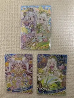 ひみつのアイプリ　リング姫&つむぎサイン　レベル4カード ３枚セット