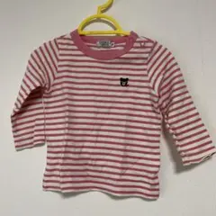 ☆美品☆DOUBLE.B ボーダーロンT 70〜80cm