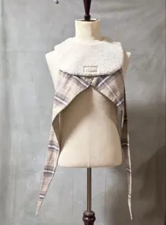 Hussein Chalayan Plaid Wrap Vest Wool - メルカリ