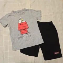 スヌーピー Tシャツとパンツ 上下 セット パジャマ GU