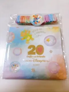 ディズニーシー　ダッフィー＆フレンズ 20周年　カラフルハピネス　ランチクロス