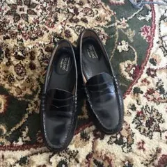 VEEJUN'S ブラックレザー ローファー