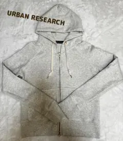 Urban Research パーカー ジップアップ オフホワイト　ダブルジップのサムネイル
