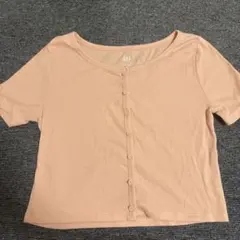 GAP リブ素材 フロントボタン 半袖Tシャツのサムネイル