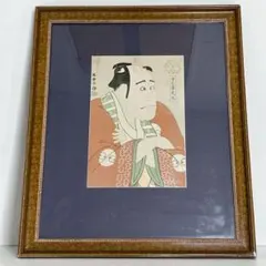 葛飾北斎門人　柳川重信　美人画木板　　　額44.5×41.5￼絵27×24cm 葛飾北斎門人 柳川重信 美人画木板 額44.5×41.5￼絵27×24cm - メルカリ