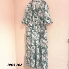 希少】ヴィンテージ GOA ミリタリー ノースリーブ ロングワンピース 綿 