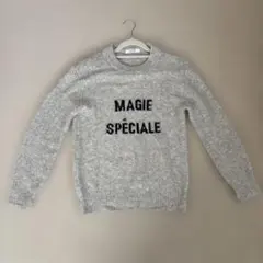 BACK NUMBER グレー 長袖ニット M
