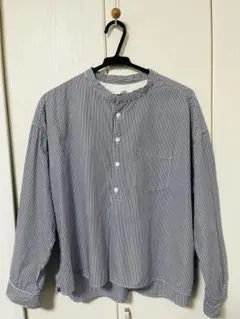 D.M.G. ドミンゴ コットンスタンドカラーシャツ 16-406xレディース