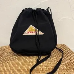 KELTY 黒 ドローストリングショルダーバッグ