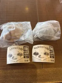 あんもにゃいと2 2種セット　グレー　茶猫