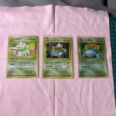 ポケモンカード フシギダネ フシギソウ　フシギバナ 旧裏面 3枚セットのサムネイル