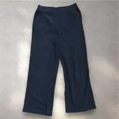 ユニクロ ウルトラストレッチワッフルパンツ イージーパンツ XL 黒