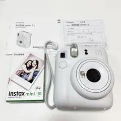 美品 instax mini 12 ホワイト フィルム17枚付き 動作確認済