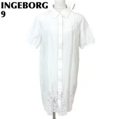 新品✨INGEBORG フランスレース 七分袖 ブラウス M - メルカリ