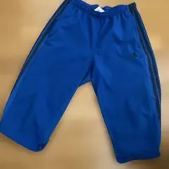 アディダス 3ストライプ クロップドパンツ ハーフパンツ ブルー O（XL）のサムネイル