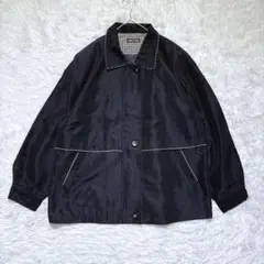 【レディースファッション】ブルゾン L ゆったりシルエット ジップアップ