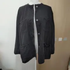 アメリカンホリック ブラックデニム風ジャケット 大きめM