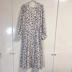 ノエラ♡配色フラワーロングワンピース