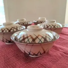 昭和レトロ　蓋付き椀　煮物椀　茶碗　お正月