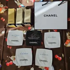 【新品未開封】CHANEL シャネル　試供品　サンプル36点、ショッパー2個付き 新品未開封】CHANEL シャネル 試供品 サンプル36点、ショッパー2
