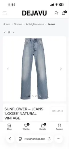 SUNFLOWER LOOSE DENIM NATURAL VINTAGE 31のサムネイル