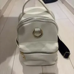 SALON de RUBAN ホワイト ショルダーバッグ