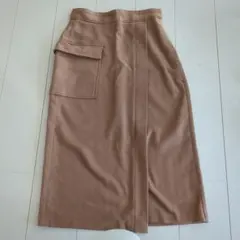タイトロングスカート サイドポケット付き