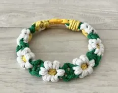 【在庫切れ】【オーダー受付中】小型犬　猫用首輪アクセサリー　マクラメハンドメイド