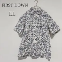 ☆大きいサイズ LL☆ FIRST DOWN アロハ ボタニカル柄 半袖シャツのサムネイル