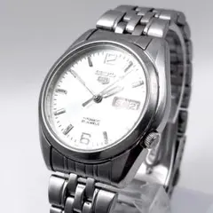SEIKO5 裏スケ 自動巻きデイデイト 21石 メンズ 稼働品 状態考慮