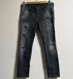wjk 5 POCKET 3D DENIM ダメージ加工　スキニーデニムのサムネイル