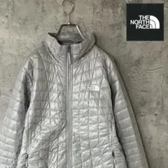 ザノースフェイス　ダウンジャケット　THERMOBALL 灰色　レディースL