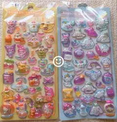 ハローキティ マイメロ クロミ ポムポムプリン ボンボンドロップシール