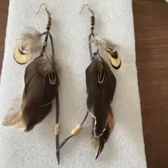 美品ウエスタンフェザーピアス