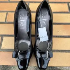 tehen PARIS パンプス ブラックのサムネイル