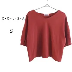 ハニーズ　COLZA 半袖カットソー S レッド レースアップ バックリボン